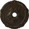 Ekena Millwork Attica with Rose Medallion (Canopies up to 4 1/2"), 26"OD x 3 3/4"ID x 1 1/2"P, Stone Hearth Crackle CM26ATSHC - alternate 1